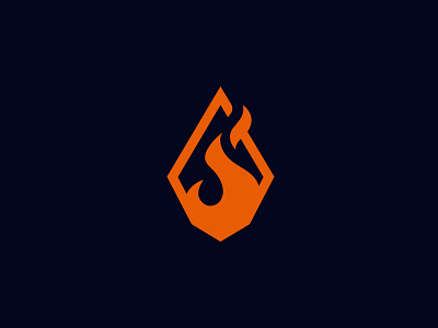 Blazing Stone creative design fantasy fire gaming logo magic minimal modern sale stone unconventional vector