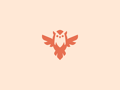 Minimalist Owl bird clean cute design feminine logo mascot minimal minimalist modern owl pet vector