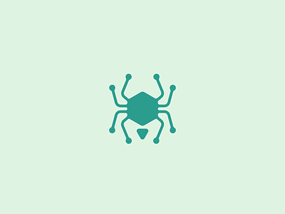 Spidertech branding design gaming icon logo mascot minimal modern software spider technology vector