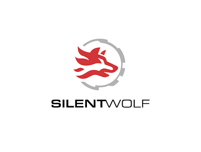 The Silent Wolf animal gaming logo mascot minimal predator vector wild wildlife wolf