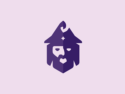 The Stoic Wizard branding character design gaming illustration logo mascot minimal vector