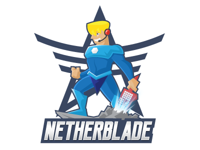 Netherblade character gaming mascot stream twitch young youtube