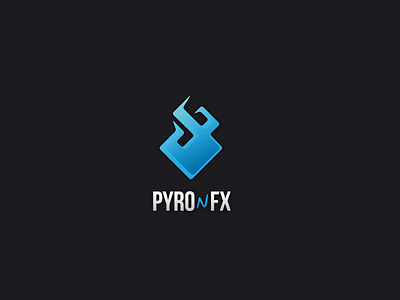 Pyro n FX blue fire fx game gaming gradients minimal player pyro symbo