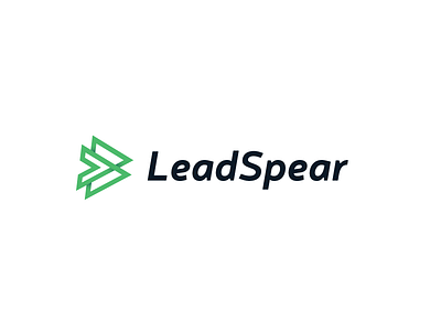 Lead Spear arrow commercial geometric lead logo marketing minimal spear