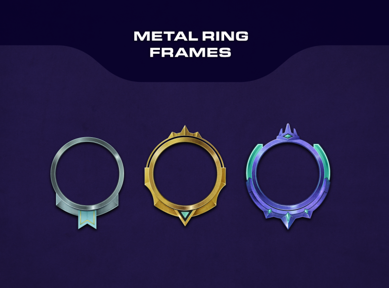 Metal Ring Frames by Vlad Iftimescu/Cosmontium Creative on Dribbble