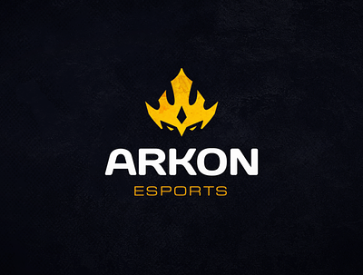 Arkon ESports branding character competitive crown dark evil gaming illustration logo mascot minimal ruler stream tournament twitch vector