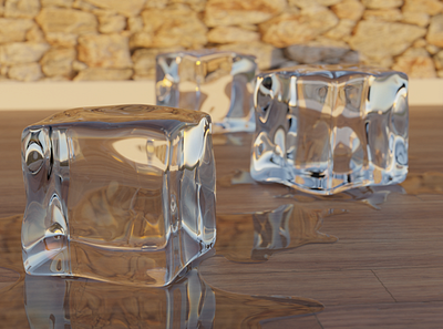 Cubos de Hielo en Blender