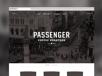 Passenger Coffee Homepage