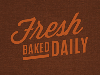 Fresh Baked Daily color graphic design typography