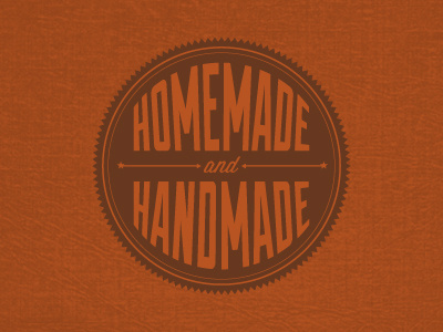 Homemade & Handmade graphic design logo typography
