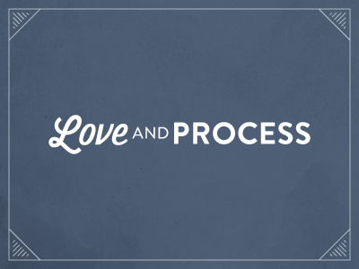 Love and Process Logo borders branding logo love and process navy stationery texture typography wedding wedding invitation wedding stationery