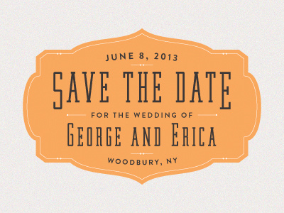 George & Erica Save The Date 2 black and white identity invitation layout line love and process new york stationery typography wedding