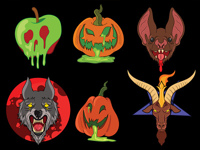 Halloween Icons design icon illustration vector