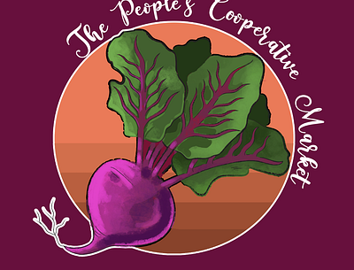 The People's Cooperative Market Logo Design branding design illustration