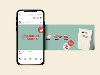 The Bagel Shack instagram carousel