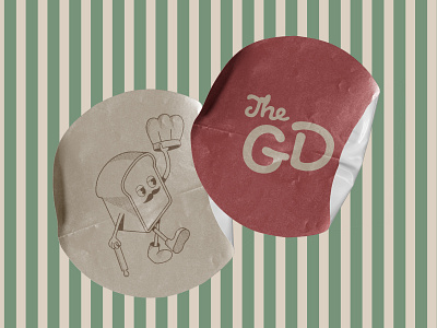 The Greatest Doughman secondary logo and logo mark