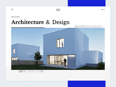 Architecture Agency Website Concept agency animation architecture clean design homepage loading photo preview principle scroll tabs webpage website concept