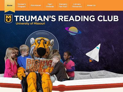 Truman's Reading Club college edu highered illustration missouri mizzou reading saturn space tigers truman university of missouri