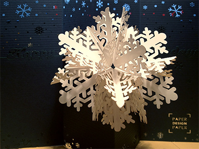 Snowflake Prototype holiday card christmas card greeting card winter snowflake 3d snowflake pop-up paper engineering paper works paper cutting paper design paperdesignpaper