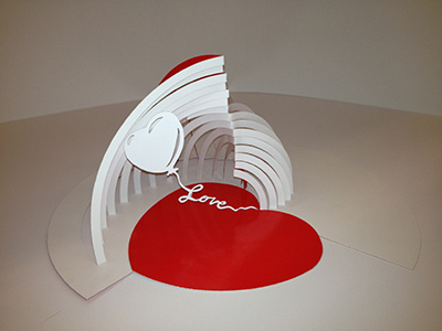 Love Heart paperdesignpaper paper cutting paper sculpture paper love pop-up pop-ups paper engineering paper heart love balloon valentines love