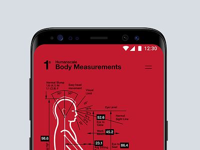 Humanscale app android graphic humanscale interface mobile muzli red samsung scheme ui ux