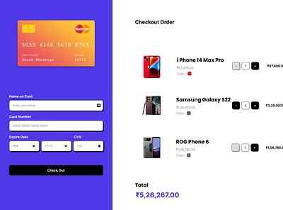 DAY - 2 A credit card checkout page for #DailyUI check out credit card daily dailyui design website