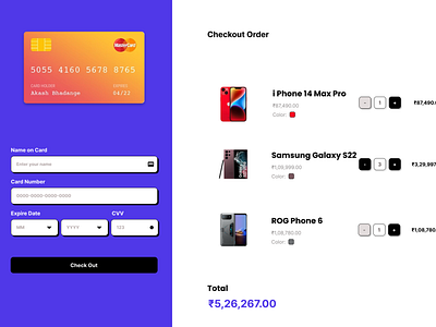 DAY - 2 A credit card checkout page for #DailyUI