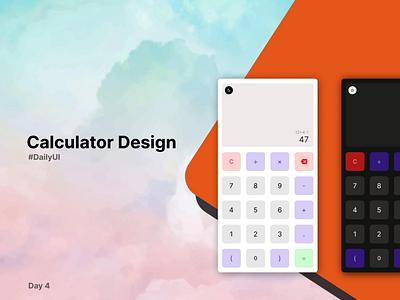 Calculator Design #DailyUI