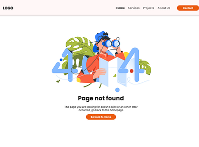 404 Page DailyUI Day 8 404 daily dailyui design not found page ui website