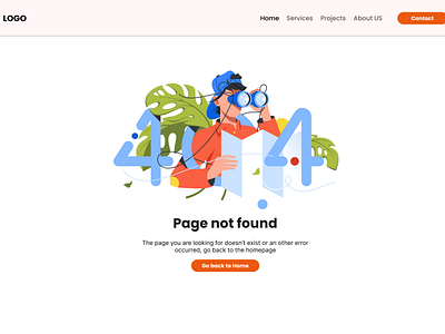 404 Page DailyUI Day 8