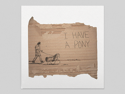 "I Have A Pony" by Steven Wright album collage cover design graphic graphic design