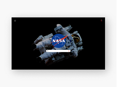 NASA Images Landing Page v1 ui web web design web ui