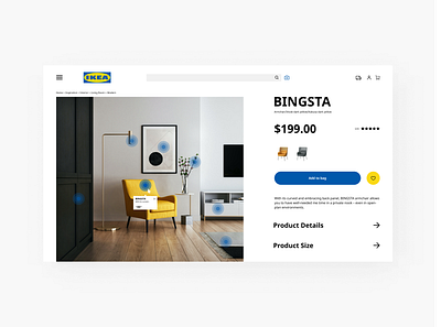 IKEA eCommerce Shopping Page ui web design web ui