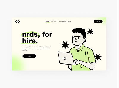 NRDS Landing Page ui web design web ui