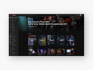 Youtube Live Landing Page