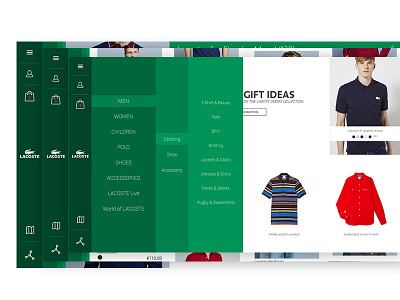 Lacoste Ecommerce iPad Consept