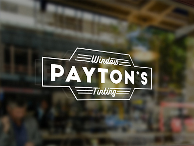 Payton's Window Tinting Logo Pt.2 automotive classic decal logo retro tinting window