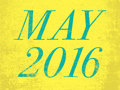 May2016 2016 bodoni letters may month numbers typography