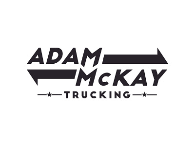 Adam Mckay Trucking Logo branding logistics logo trucking
