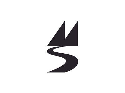 Matthew Steeper Logo Icon artist geometry icon logo mountain trail