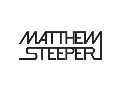 Matthew Steeper Logo Text artist logo music typography