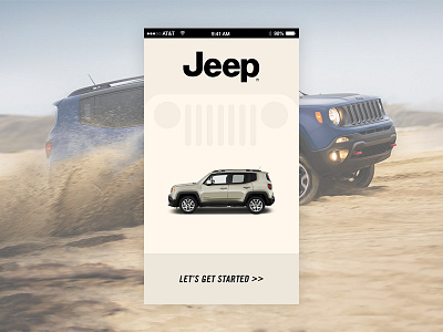 Fictional Jeep UI Splash Screen by Jordan Clarke on Dribbble