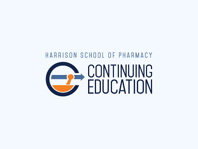 Auburn HSOP Continuing Education Logo arrow branding education forward logo mortar and pestle pharmacy university