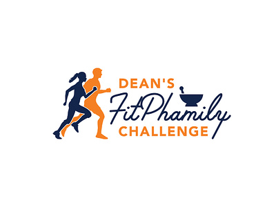 Dean's FitPhamily Challenge Logo challenge fitness fitness challenge fitness logo logo pharmacy typography