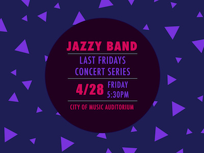 Jazz Concert Poster concert concert poster jazz jazz poster music music poster poster shapes triangles