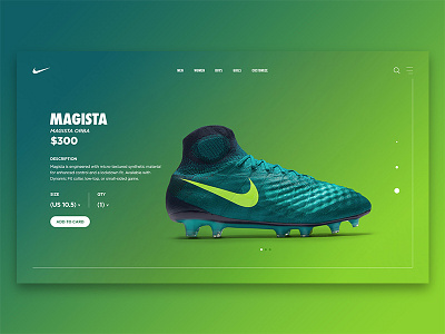 Nike Magista product page