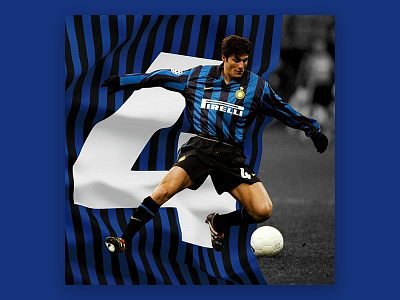36 Days of Type number 4 36 4 days football footwalls inter javier milan number of type zanetti