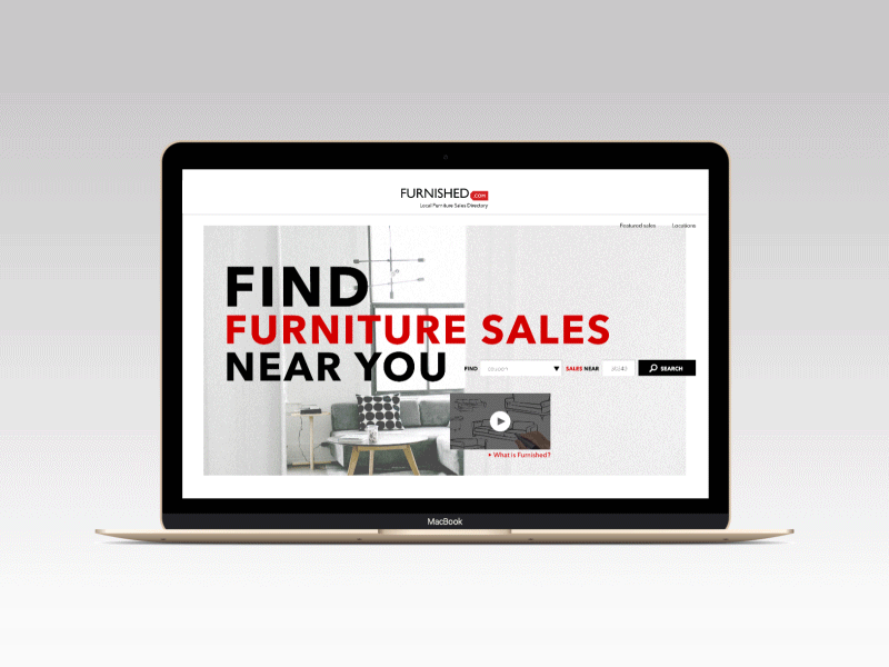 Furniture Sales Homepage