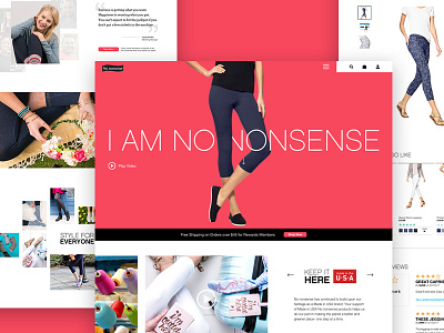 No nonsense Redesign ecommerce fashion website