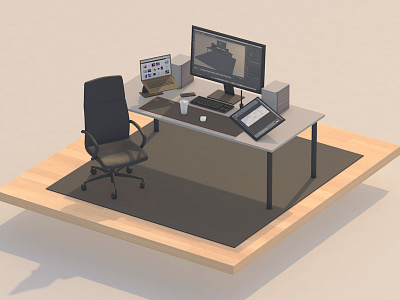 My WorkStation 3d c4d space setup